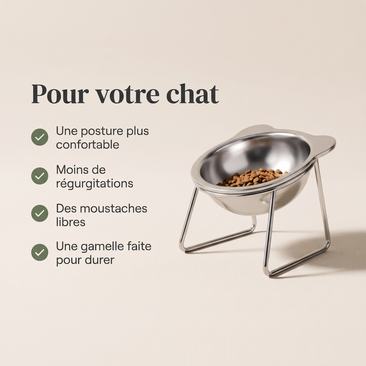 Bénéfices de la gamelle surélevée pour votre chat