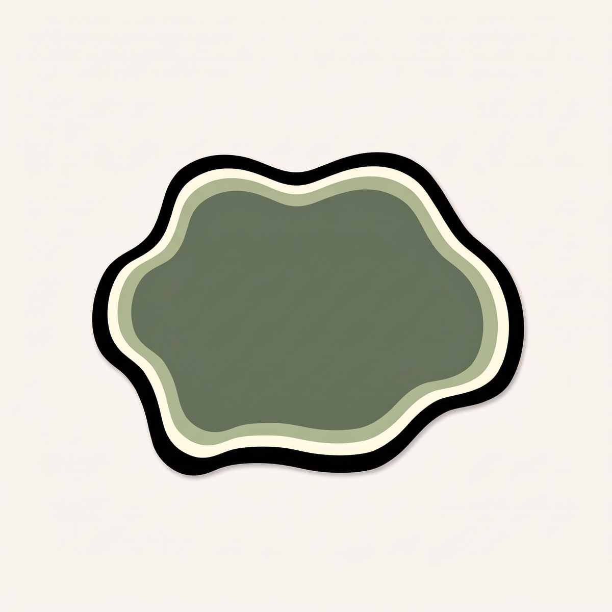 Tapis absorbant pour gamelle de chat, coloris vert
